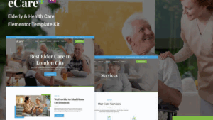 eCare - Elderly & Health Care Elementor Template Kit