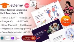 eDemy React Next.js LMS Education & Online Courses Theme 31 January 2023