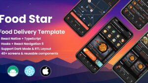 Food Star v1.1.0 Mobile React Native Food Delivery Template
