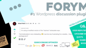 Forym v1.5.8 Modern Discussion Forum for Wordpress