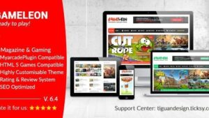 Gameleon (v9.6) WordPress Arcade Theme & News Magazine