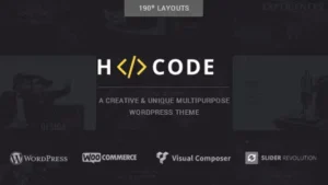 H-Code (v3.7) Responsive & Multipurpose WordPress Theme