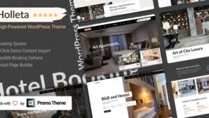 Holleta v1.1.3 Hotel Booking WordPress Theme