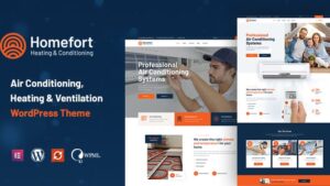 Homefort v1.1.4 Air Conditioning & Heating WordPress Theme + RTL