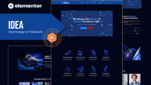 iDea - Technology & IT Network Service Elementor Template Kit