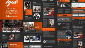iGUE - Podcaster Elementor Template Kit