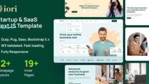 iori (v2.0) Multipurpose Startup & SaaS NextJS Template