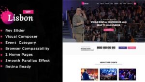 lisbon v1.5 Event WordPress Theme