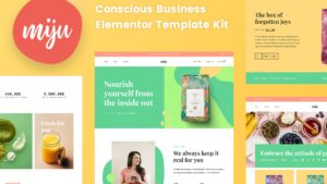 Miju - Conscious Business Elementor Template Kit Download [Activated]