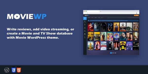 MovieWP v3.8.8 Movie WordPress Theme + Importer for MovieWP 2.0