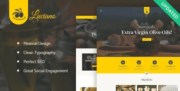 OliveOil (v1.5.7) Farm and Vinegars Production WordPress Theme + RTL