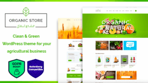 Organic Store (v1.6.10.1) Eco Products Shop WordPress Theme + RTL