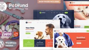 Pet Hund v1.2.1 Animals Shop & Veterinary WordPress Theme