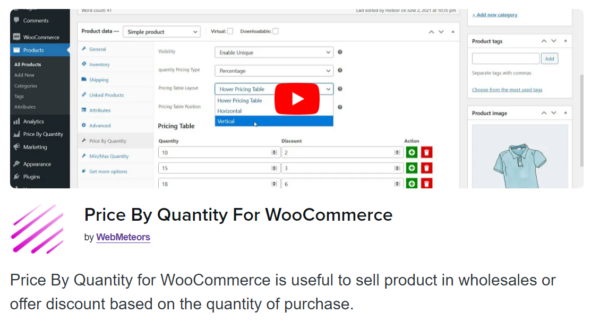 Price By Quantity For WooCommerce v1.0.5