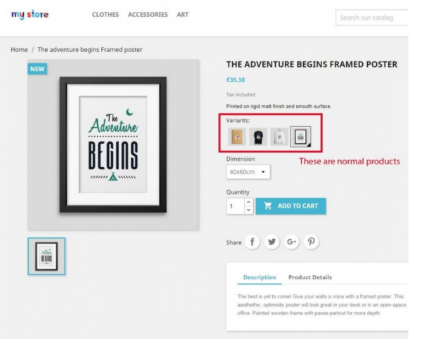 v1.1.0 Normal Products as Combinations Module [v1.7] Prestashop