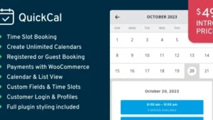 QuickCal (v1.0.20) Appointment Booking Calendar for WordPress