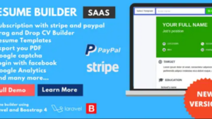 ResumeFaGo v1.2 Saas Resume and CV buider