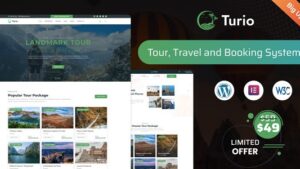 Turio (v1.5.0) Tour and Travel WordPress Theme Tourism Agency