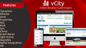 vCity v2.8 Online Browser Game Engine