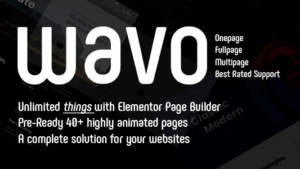 Wavo v2.3.6 [Activated] Creative Portfolio & Agency Theme