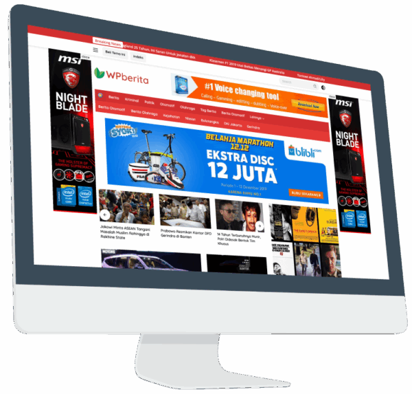 Wpberita (v2.1.5) WordPress theme for blogs and news with a beautiful design, optimized and fast [Activated]