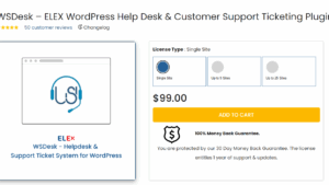 WSDesk v4.1.0 ELEX WordPress Helpdesk & Customer Support Ticket System
