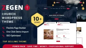 Zegen (v3.0.0) Church WordPress Theme (Activated)