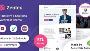 Zentec v2.2.0 IT Solutions Company WordPress Theme + RTL