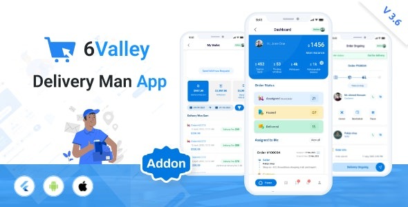 6Valley eCommerce v3.10 Delivery Man Mobile App