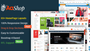 AaShop (v1.0.2) Responsive & Multipurpose Sectioned Bootstrap 4 Shopify Theme