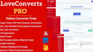 [All in One] iLoveConverts PRO (v1.0.0) Online Converter Tools Full Production Ready App with Admin Panel