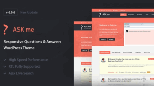 Ask Me (v7.0.1) Responsive Questions & Answers WordPress Theme