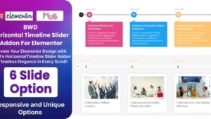 BWD Horizontal Timeline Slider Addon For Elementor v1.0