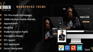 Barber (v2.0.0) Hair, Tattoo & Beauty Salons WordPress Theme [Activated]