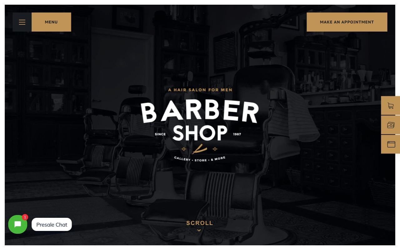 Barbershop (v1.2.2) WordPress Theme