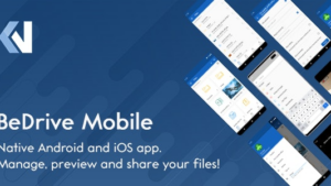 BeDrive Mobile v2.0 Native Flutter Android and iOS app for File Storage PHP Script