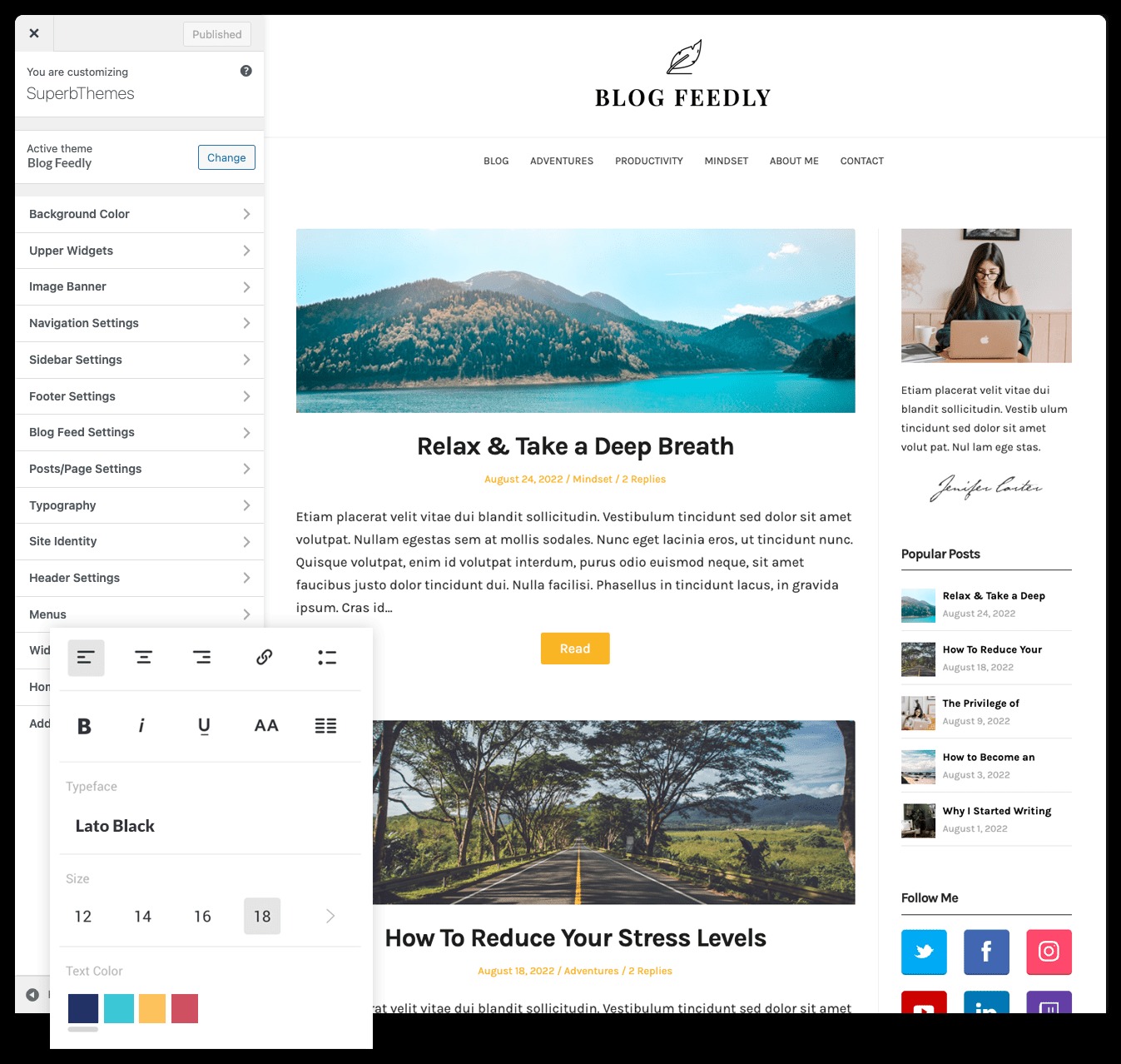 BlogFeedly (v121.5) Superb Themes