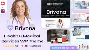 (v6.3) Brivona Clinical Websites WordPress Theme