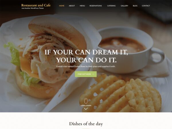 Fixed* Cafe (v19.2) Restaurant WordPress Theme