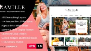 Camille (v2.3) Personal & Magazine WordPress Theme
