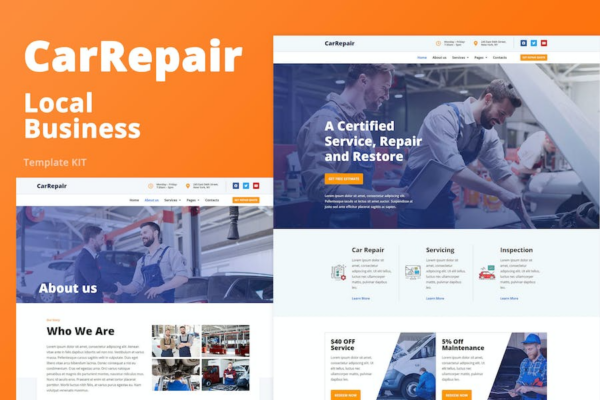 CarRepair - Local Business Elementor Template Kit