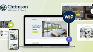 Chrimson (v2.6) Windows & Doors Services Store WordPress Theme + Elementor