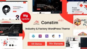 Constim (v.1.0.1) Industrial, Industry & Factory WordPress Theme