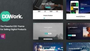 DGWork (v1.8.9.1) Responsive Digital Shop & Market Easy Digital Downloads Theme
