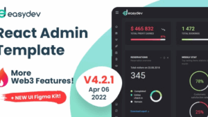 EasyDev (v4.2.1) Web3 React BS5 Admin & Dashboard Template + Figma