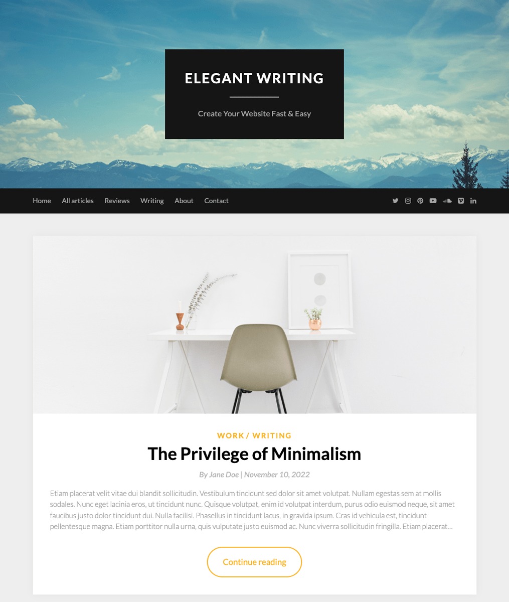 ElegantWriting (v112.2) Superb Themes