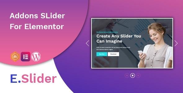 Widget (E.Slider) v1.0.3 Elementor Slider Addons
