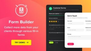 Form Builder (v1.5.1) WordPress Form plugin by Elfsight