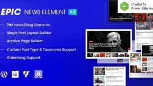 Epic News Elements (v2.3.8) Add Ons for Elementor & WPBakery Page Builder