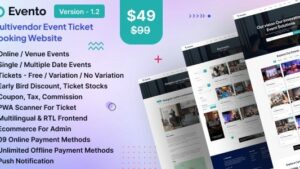 Evento v.2.0 Multivendor Event Ticket Booking Website